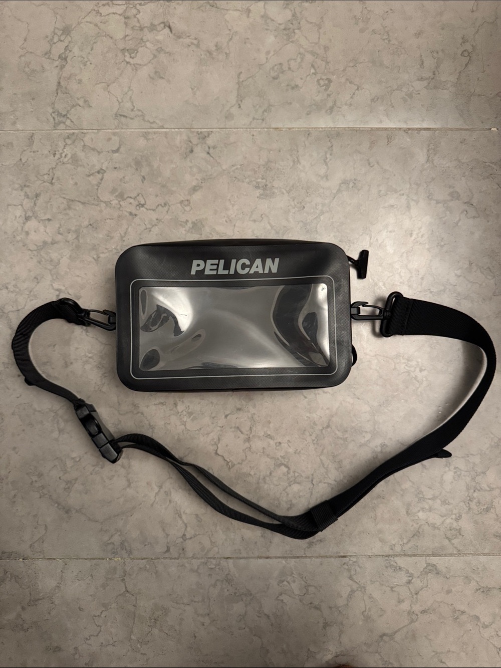 Pelican Marine Waterproof Touchscreen Phone Sling Crossbody Bag, Black
